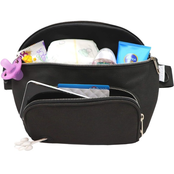 Suessie Fanny Pack Diaper Bag - with Baby Changing Pad & Waterproof Wipes Pocket - Picture 1 of 13